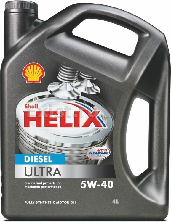 Shell 550040558Масло моторное синтетическое Helix Diesel Ultra 5W-40, 4л