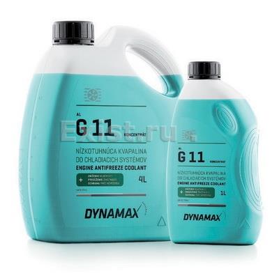 Антифриз Dynamax Coolant AL G11 синий, концентрат -80, 4л