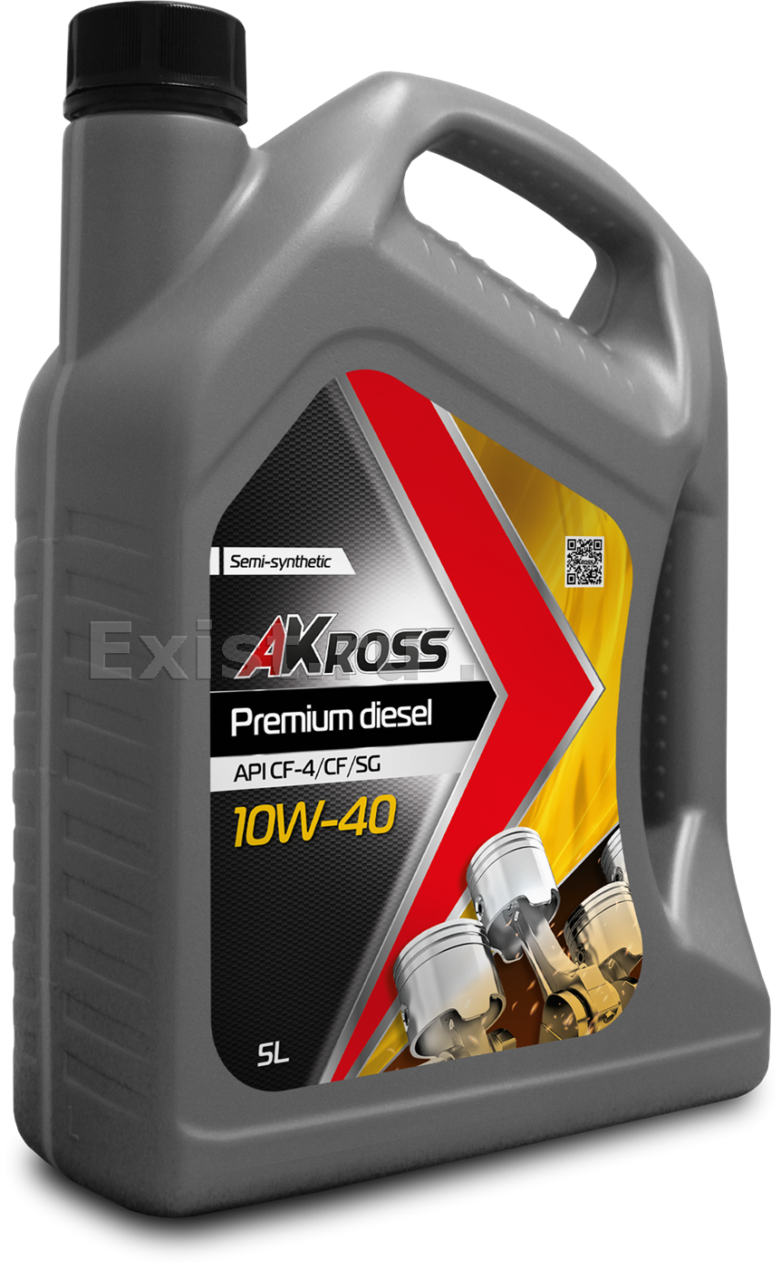 Масло моторное полусинтетическое Premium Diesel 10W-40, 5л