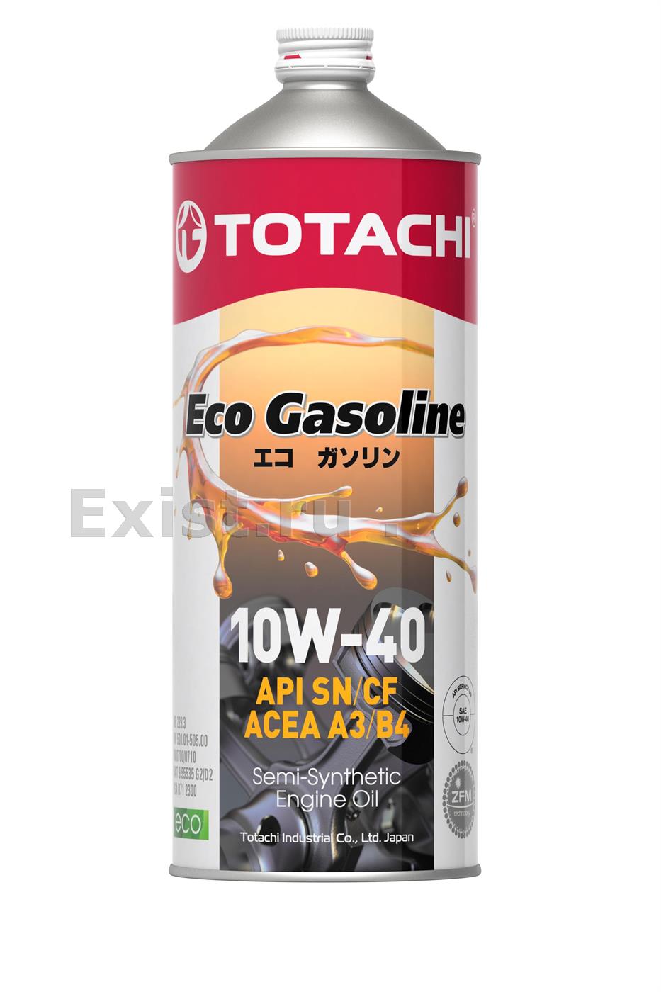 Totachi 10901Масло моторное полусинтетическое Eco Gasoline 10W-40, 1л