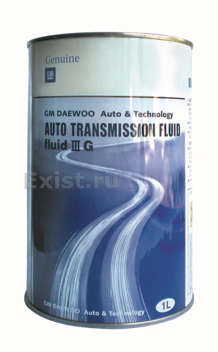 Масло трансмиссионное полусинтетическое GM AUTO TRANSMISSION FLUID IIIG, 1л