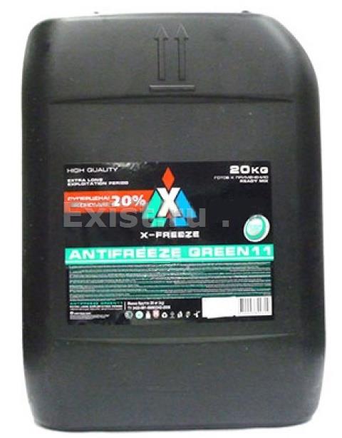 (90619) антифриз зеленый 20kg (готовый) x-freeze green  до -40°с