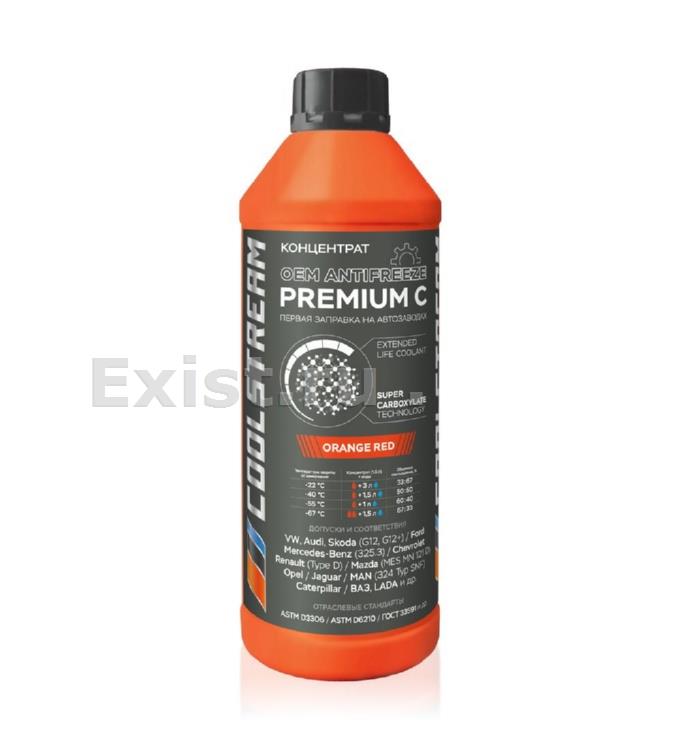 Жидкость охлаждающая 1.5л. Premium C, оранжевый, концентрат