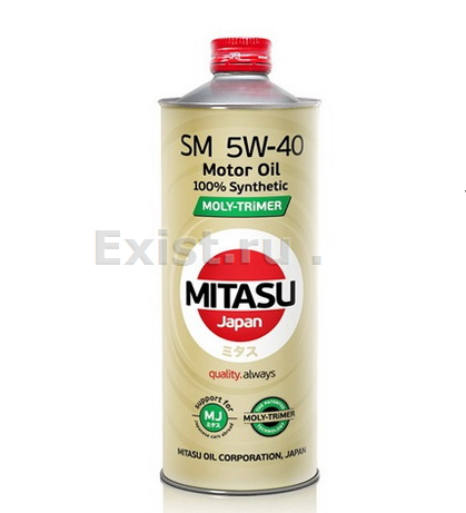 Mitasu MJ-M12-1Масло моторное синтетическое MOLY-TRIMER 5W-40, 1л