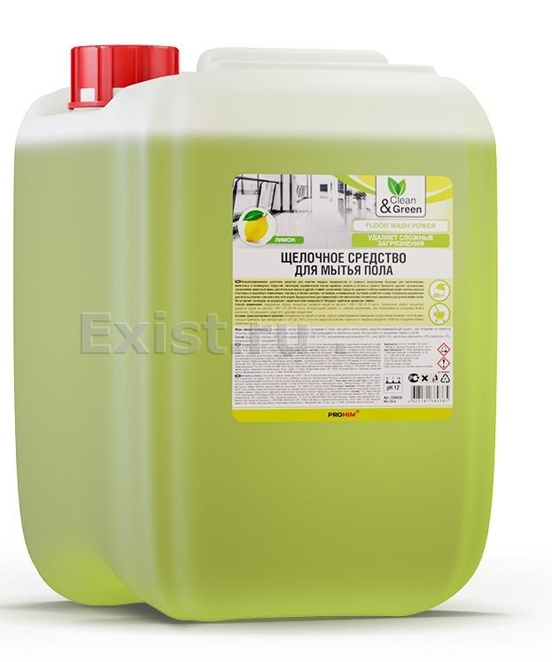 Щелочное средство для мытья пола 20 кг clean&green cg8038