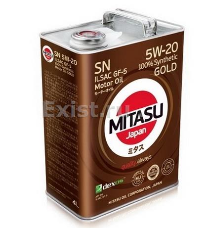 Mitasu MJ-100-5Масло моторное синтетическое GOLD 5W-20, 5л