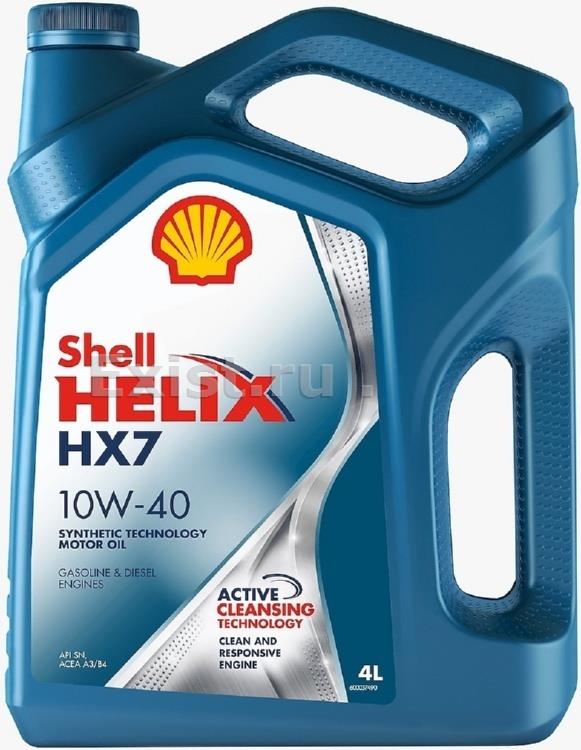 Shell 550051575Масло моторное полусинтетическое Helix HX7 10W-40, 4л