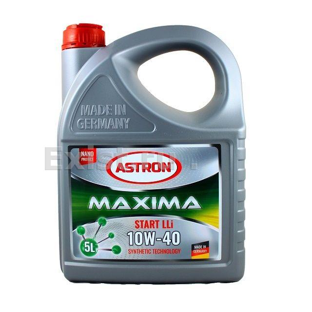 Масло моторное полусинтетическое Maxima Start LLi 10W-40, 5л ASTRON Maxima Start LLi 10W-40 высокопроизводительное моторное масло универсального применения, в т.ч. для высоких нагрузок. Рабочий спектр превосходит требования, предъявляемые для бензиновых и