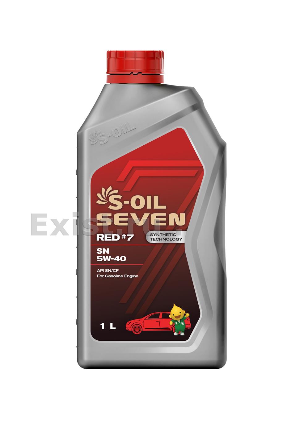 S-Oil E107652Масло моторное синтетическое 7 RED 7 SN 5W-40, 1л