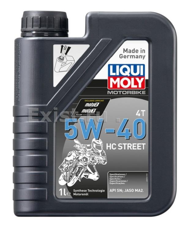 Liqui Moly 20750Масло моторное синтетическое Motorbike 4T HC Street 5W-40, 1л