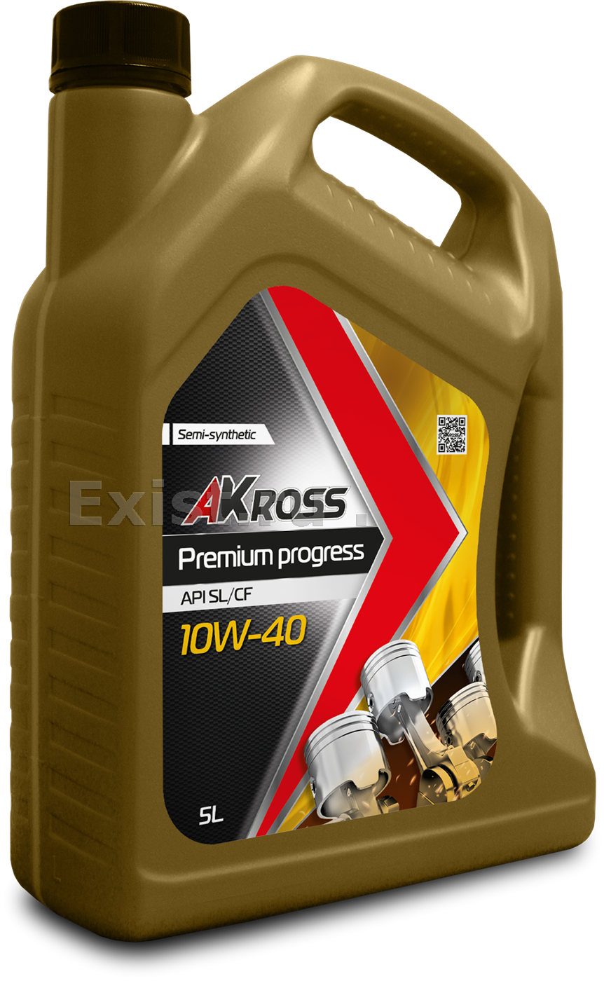 Масло моторное полусинтетическое Premium Progress 10W-40, 5л