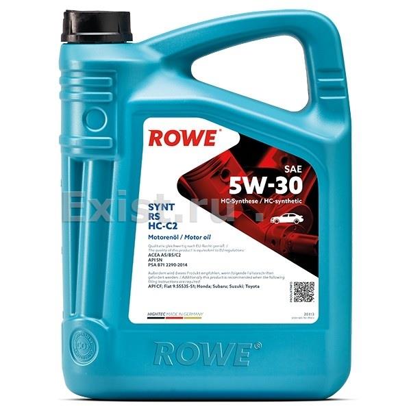 Rowe 20113-0050-99Масло моторное hc-синтетическое Hightec Synt RS HC-C2 5W-30, 5л