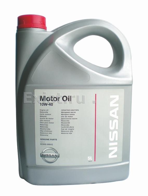 Nissan KE900-99942-RМасло моторное полусинтетическое Motor Oil 10W-40, 5л