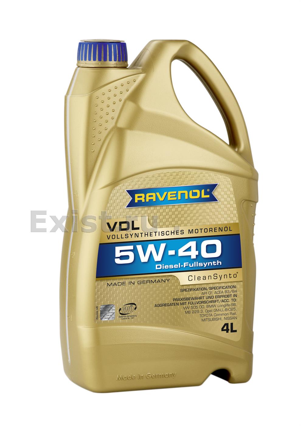 Ravenol 4014835723795Масло моторное синтетическое VDL 5W-40, 4л