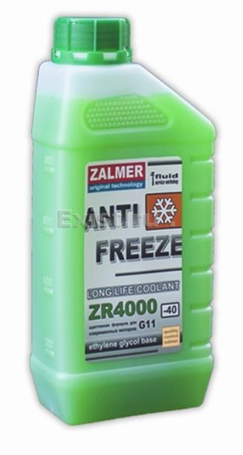 Жидкость охлаждающая 0.9л. Antifreeze LLC ZR 4000 G11, зелёная