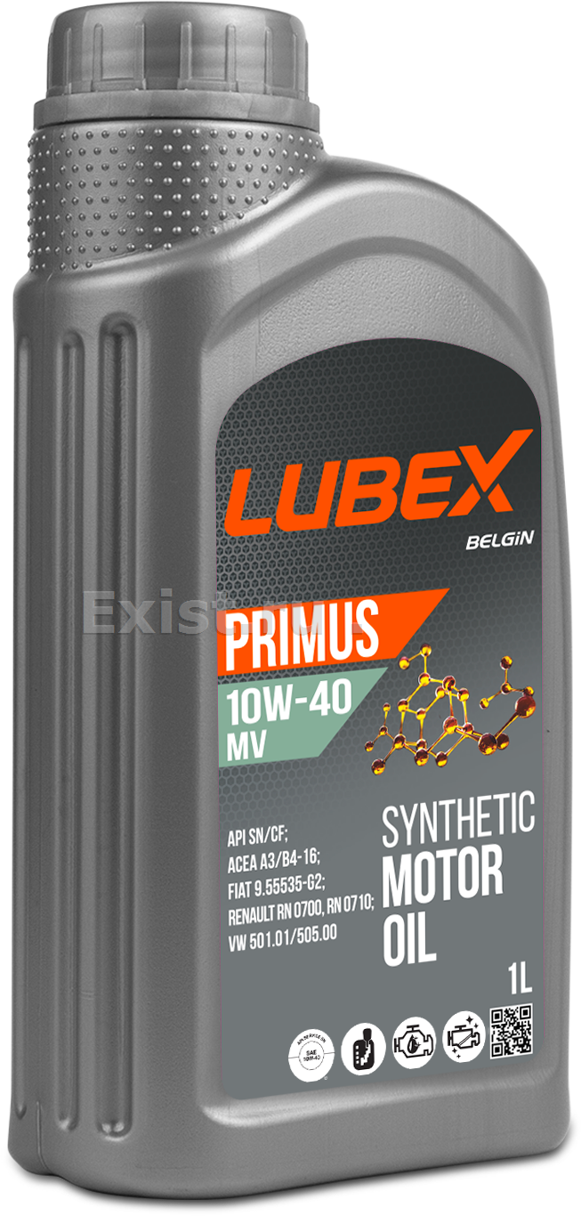 Lubex L034-1322-1201Масло моторное синтетическое Primus MV 10W-40, 1л