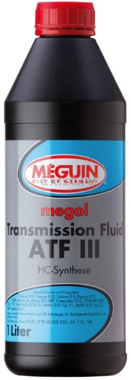 Масло трансмиссионное минеральное Megol Transmission-Fluid ATF III, 1л