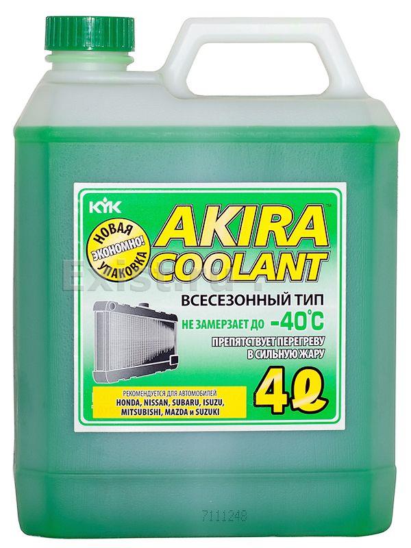 Жидкость охлаждающая 4л. akira coolant, зелёная