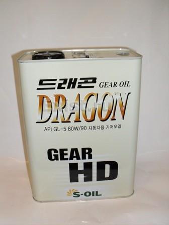 Масло трансмиссионное минеральное Gear HD 80W-90, 4л