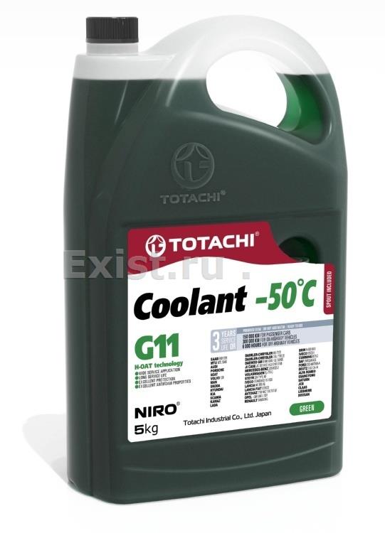 Жидкость охлаждающая 5л. NIRO COOLANT Green G11, зелёная