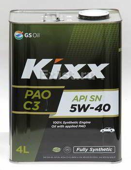 Kixx L209244TE1Масло моторное синтетическое PAO 5W-40, 4л