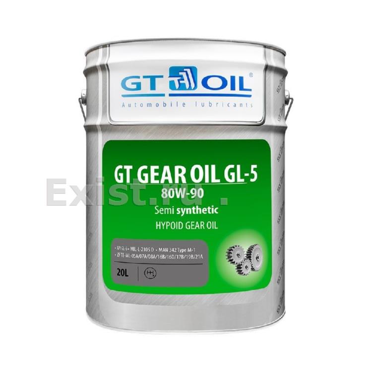 Масло трансмиссионное полусинтетическое GT GEAR Oil 80W-90, 20л