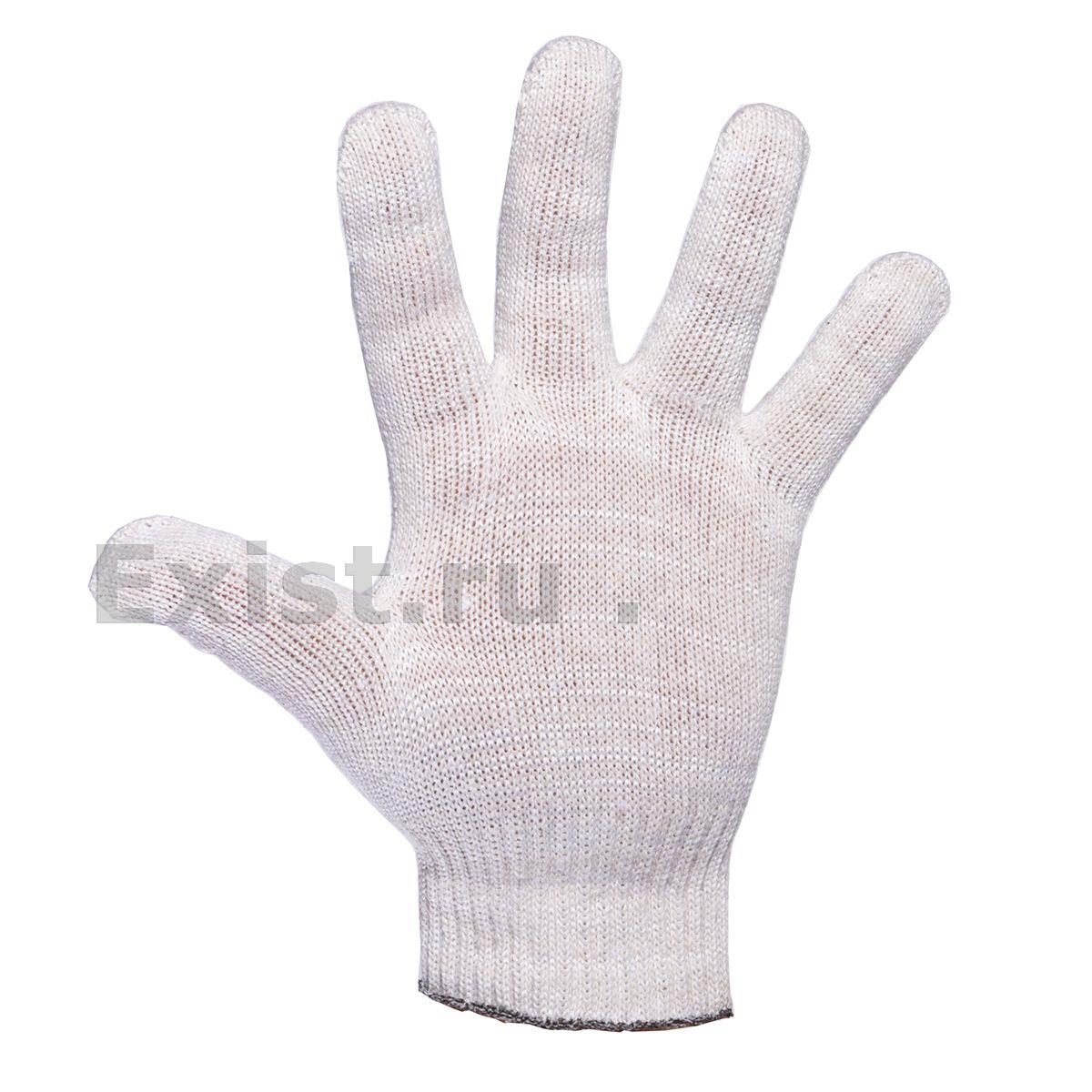 Перчатки хб без покрытия 5 ниток (уп. 200 пар) белые