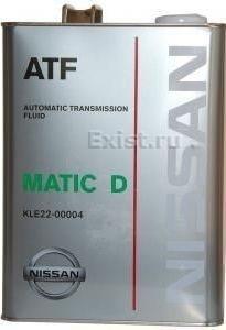 Масло трансмиссионное синтетическое ATF Matic Fluid D, 4л