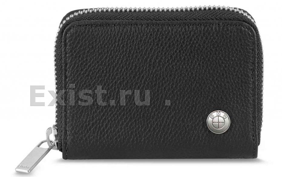 Кожаный кошелек bmw leather wallet, small, black
