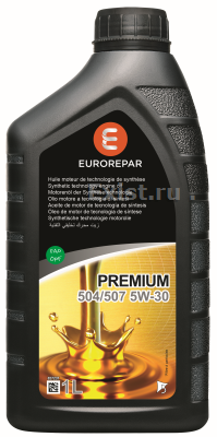 Eurorepar 1635765280Масло моторное синтетическое Premium 5W-30, 1л