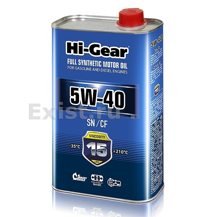 Hi-Gear HG0540Масло моторное синтетическое Motor Oil 5W-40, 1л