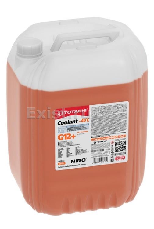 Жидкость охлаждающая 18л. NIRO COOLANT Orange G12+, оранжевый