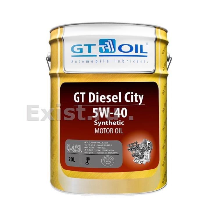 Gt oil 880 905940 801 8Масло моторное синтетическое GT Diesel City 5W-40, 20л