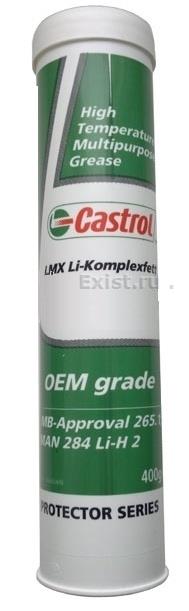 Смазка литиевая "LMX Li-Komplexfett", 400гр Castrol 4008177072239 ...