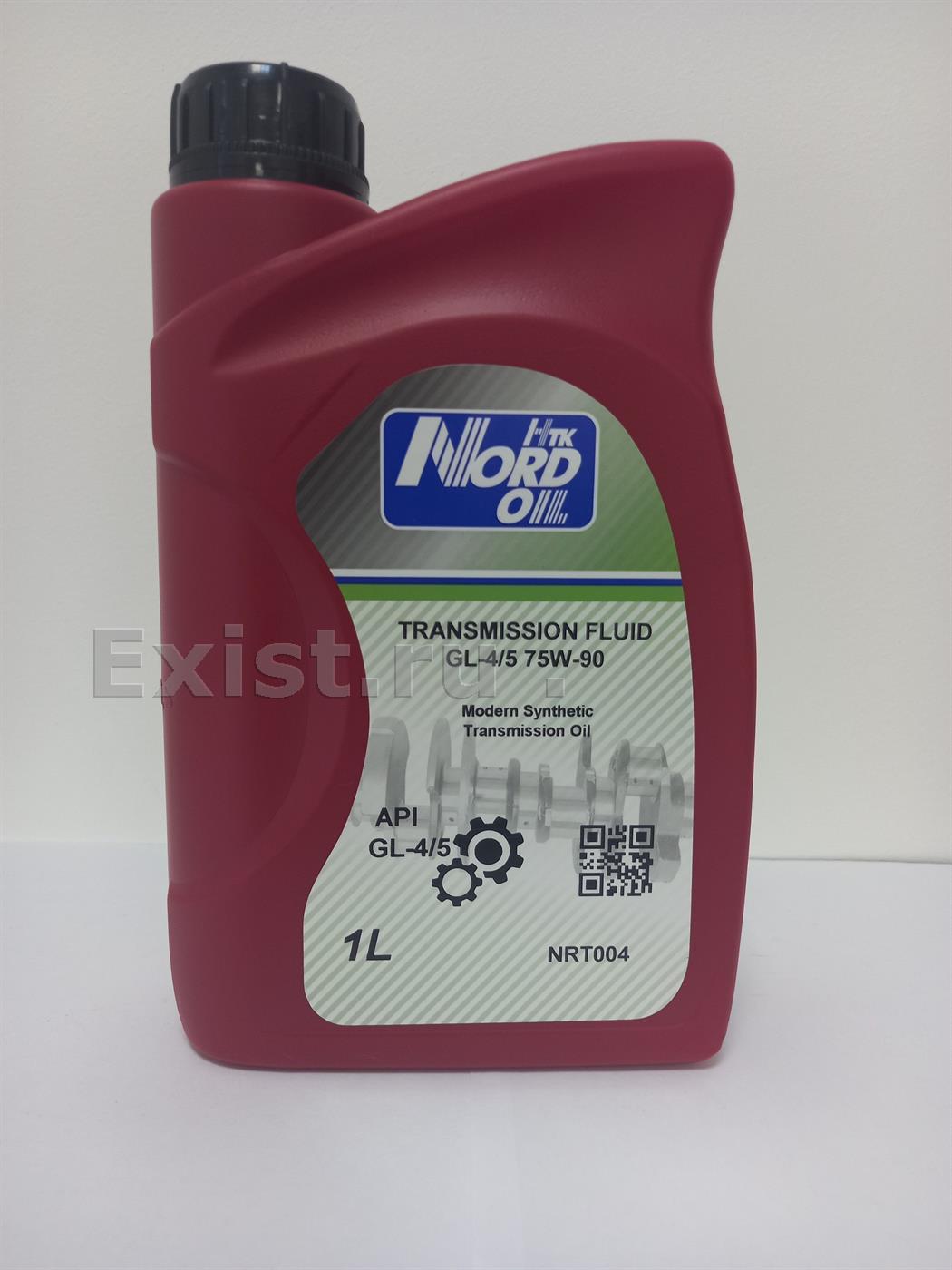 Масло трансмиссионное синтетическое Gear Oil GL4-5 75W-90, 1л