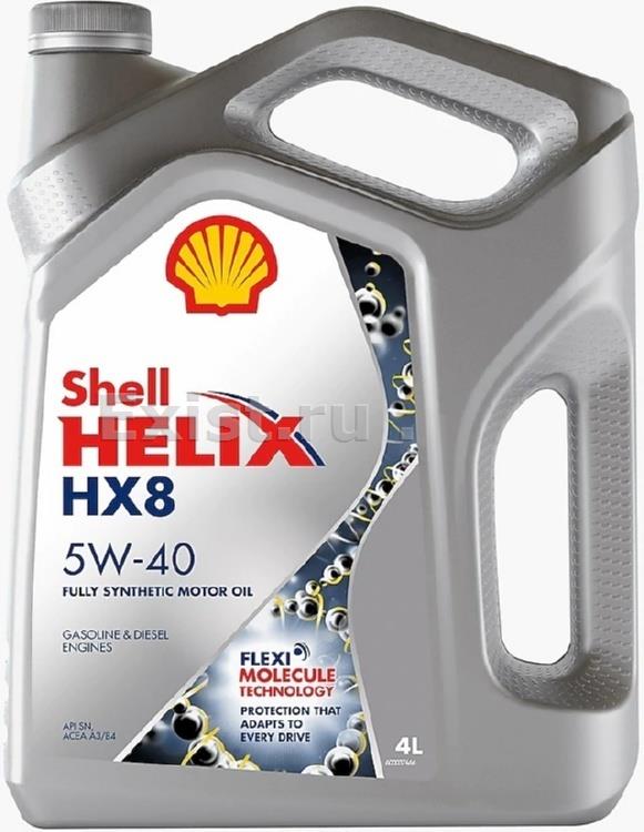 Shell 550051529Масло моторное синтетическое Helix HX8 Synthetic 5W-40, 4л