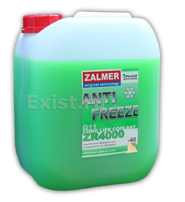 Жидкость охлаждающая 9л. Antifreeze LLC ZR 4000 G11, зелёная