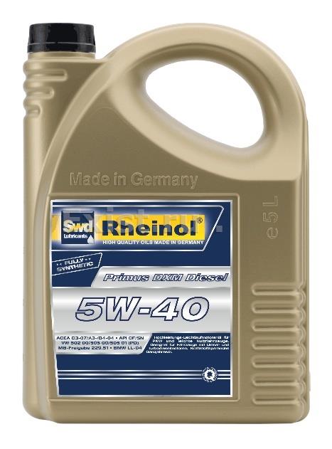SWD Rheinol 31239,571Масло моторное синтетическое Primus DXM Diesel 5W-40, 5л