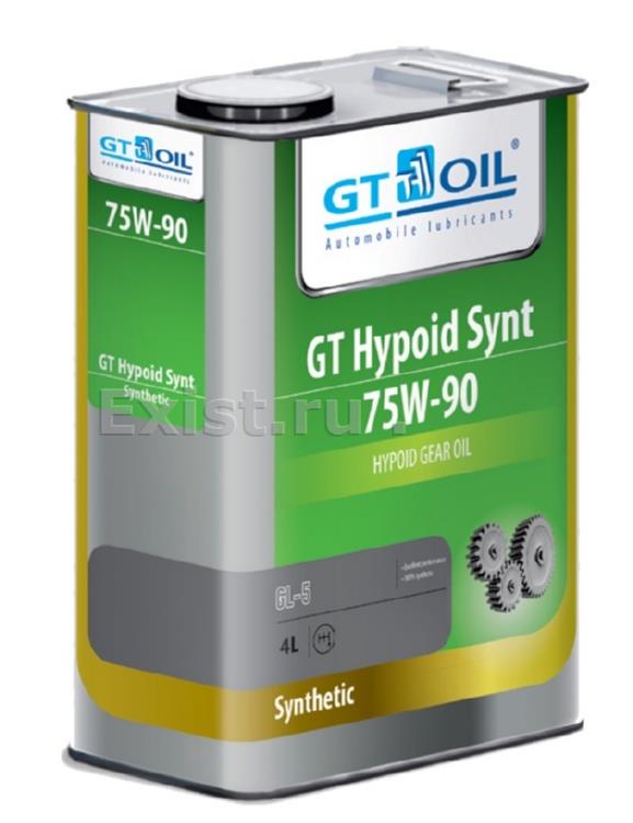 Масло трансмиссионное синтетическое GT Hypoid GL4 Plus 75W-90, 4л