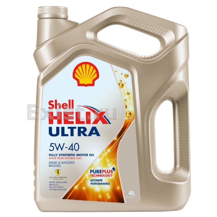 Shell 550055905Масло моторное синтетическое Helix Ultra 5W-40, 4л