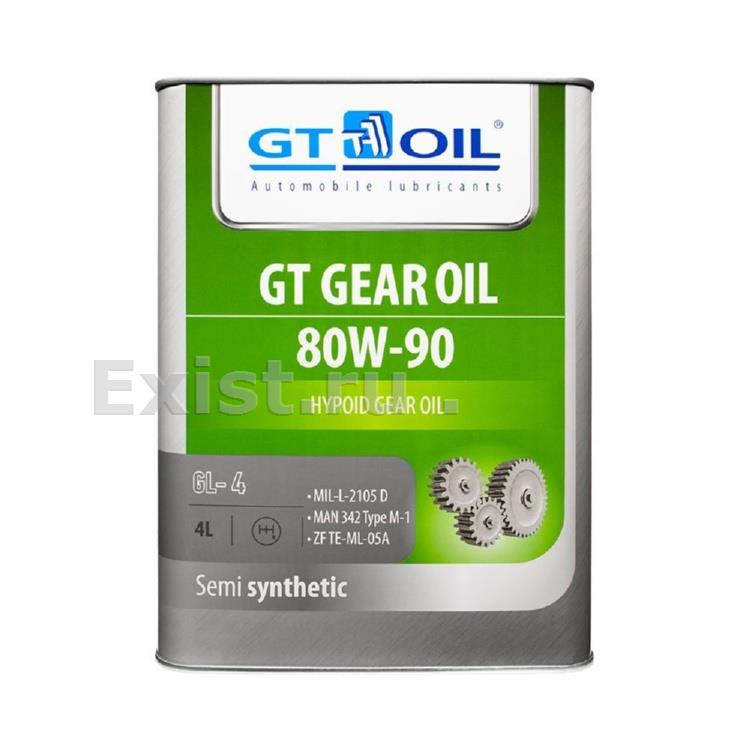 Масло трансмиссионное полусинтетическое GT GEAR Oil 80W-90, 4л