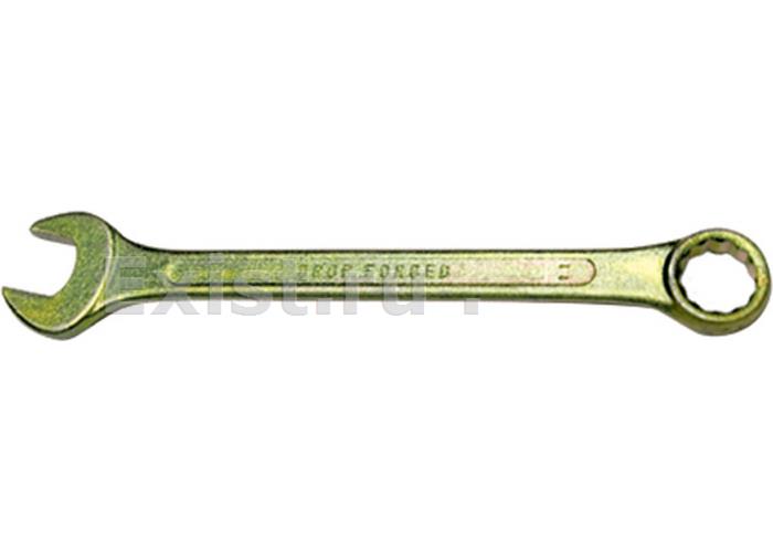 Ключ комбинированный, 6 мм, желтый цинк сибртех