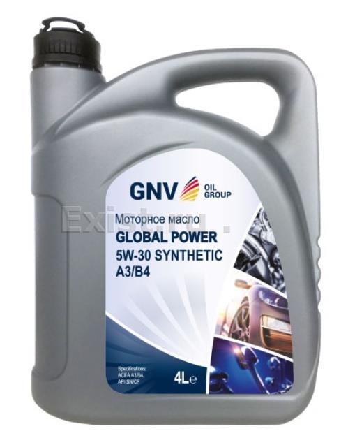 GNV GGP1011064010130530004Масло моторное синтетическое Global Power 5W-30, 4л