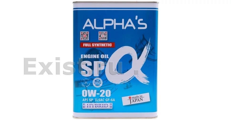 ALPHAS 809444Масло моторное синтетическое ENGINE OIL 0W-20, 4л