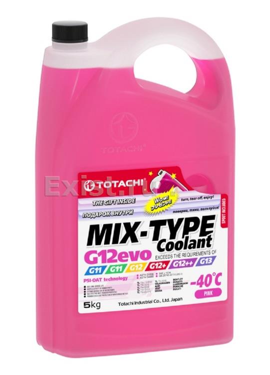Жидкость охлаждающая 4.5л. MIX-TYPE COOLANT G12evo PINK -40C, розовая