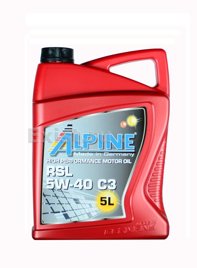 Alpine 0100172Масло моторное синтетическое RSL С3 5W-40, 5л