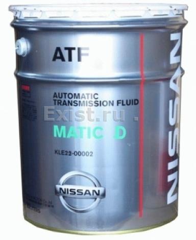 Масло трансмиссионное синтетическое ATF Matic Fluid D, 20л