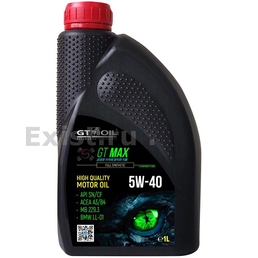 Gt oil 8809059409008Масло моторное синтетическое GT MAX 5W-40, 1л