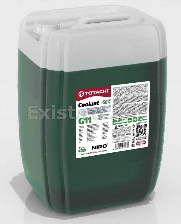 Жидкость охлаждающая 20л. NIRO COOLANT Green G11, зелёная