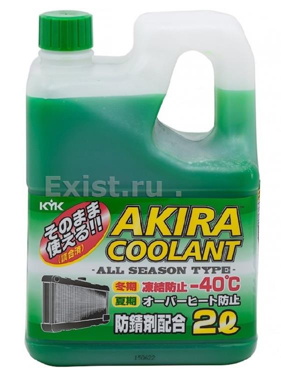 Жидкость охлаждающая 2л. akira coolant, зелёная